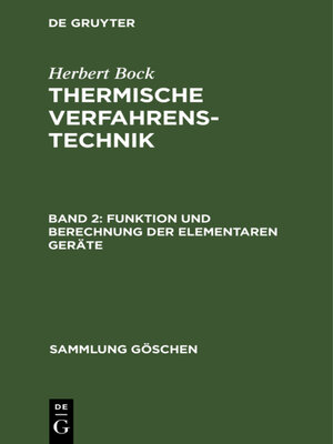 cover image of Funktion und Berechnung der elementaren Geräte